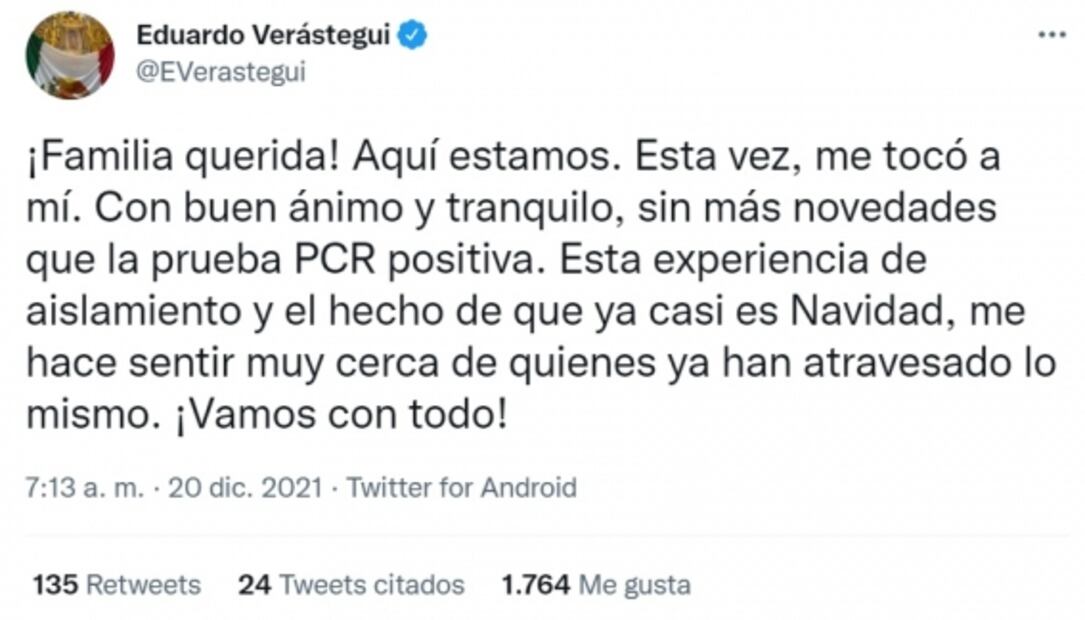 "El rosario sigue siendo mi fuerza", dice Eduardo Verástegui tras contagiarse de Covid