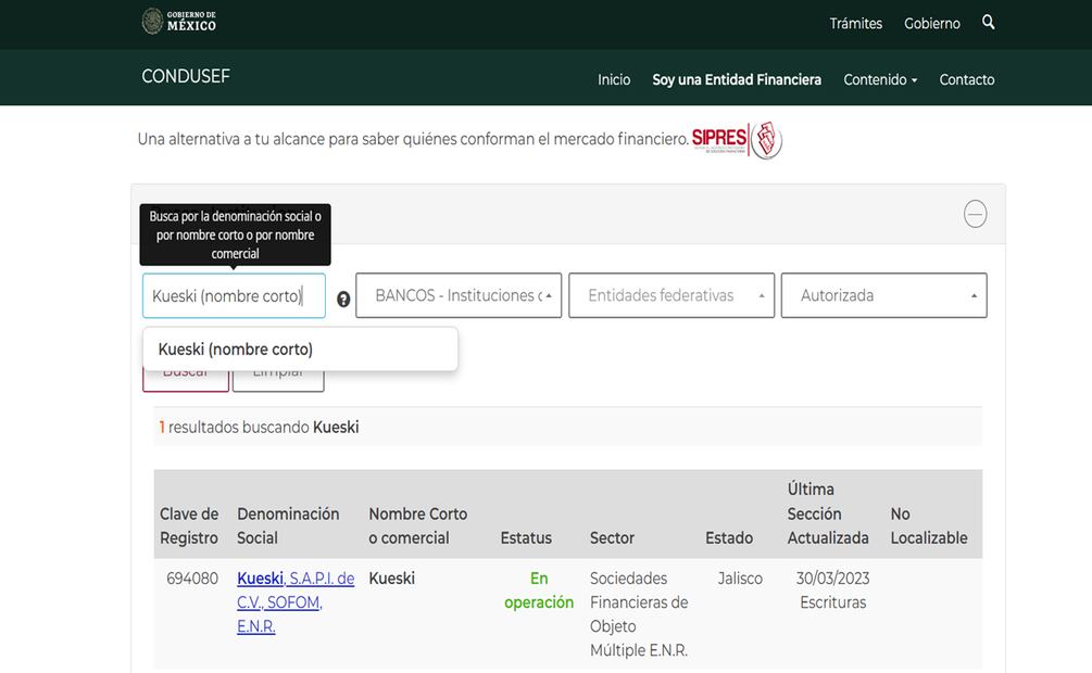 Antes de solicitar un préstamo en línea, verificar en el portal del SIPRES si la institución es real. Foto: Condusef