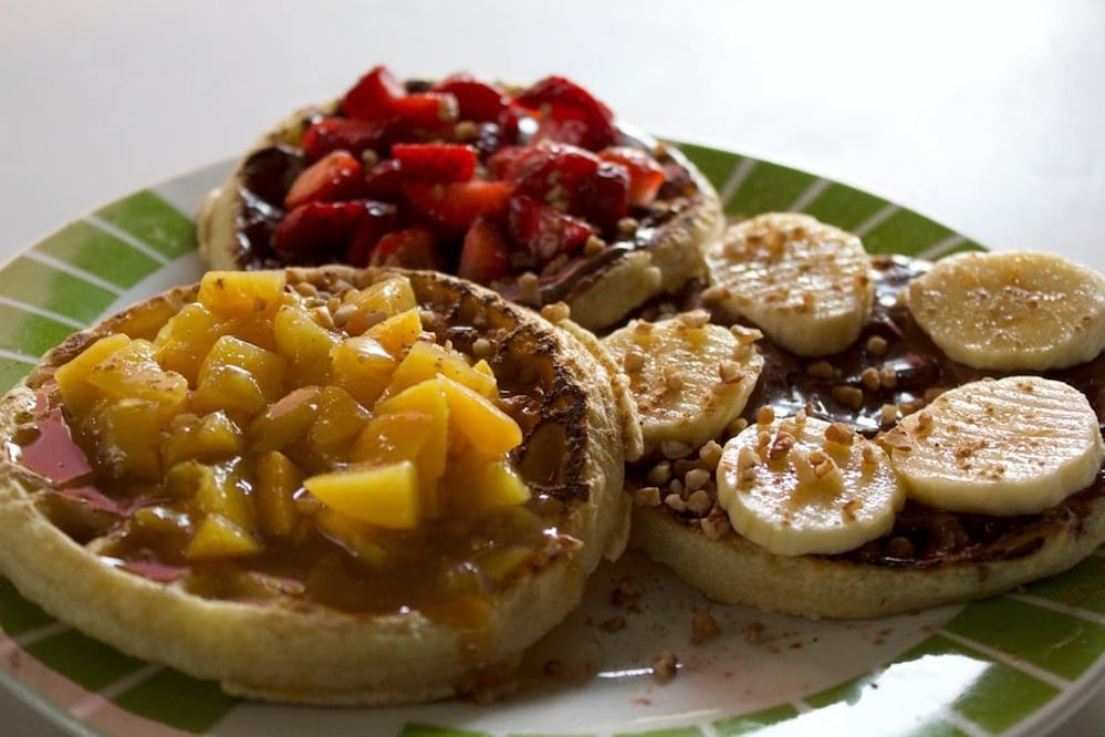 El waffle tradicional consta de una base líquida, fruta, dulces o galletas / Foto: La Waffleria 