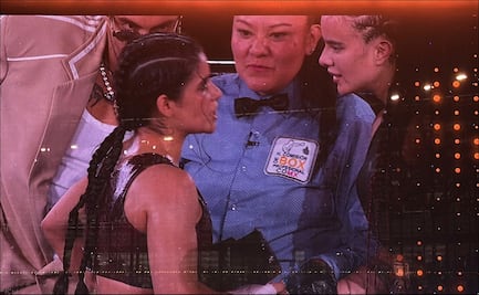 Alana Flores exhibe a Gala Montes en Supernova Orígenes; Sebastián Cáceres estuvo en el ring apoyándola