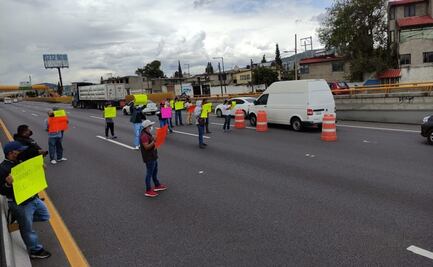 Manifestantes bloquean autopista México-Puebla; exigen cierre de una tortillería