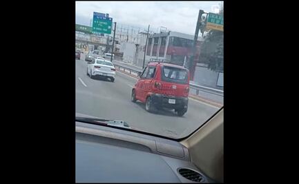 Captan a supuesto auto eléctrico chino Chang Li S1 circulando en Monterrey, NL