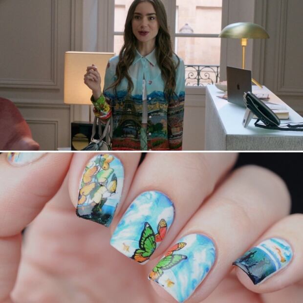 Aprende cómo hacerte estos diseños de uñas inspirados en “Emily in Paris”