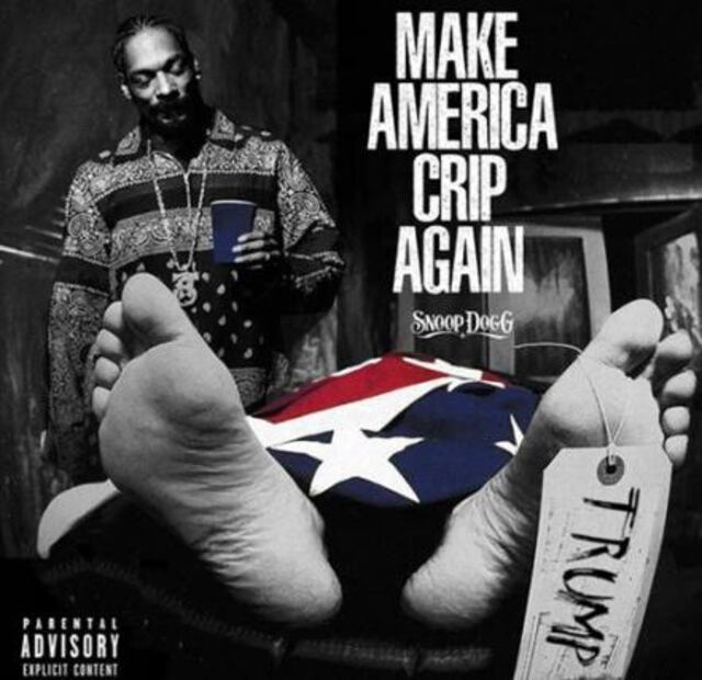 Snoop Dogg presenta cadáver de Trump en portada 