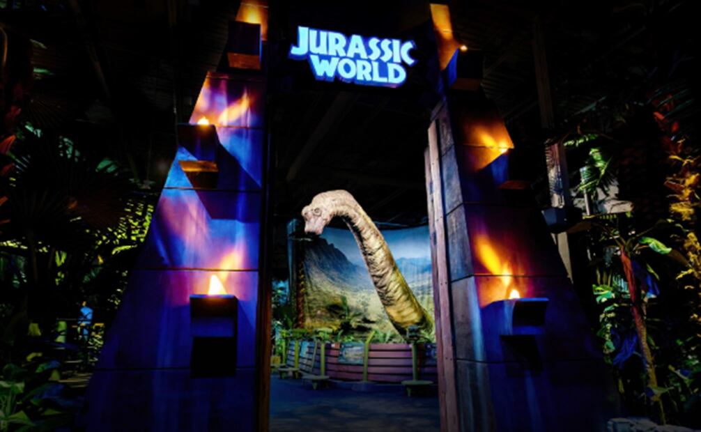 Imágenes de la experiencia inmersiva "Jurassic World: The Exhibition".Foto: Ocesa.