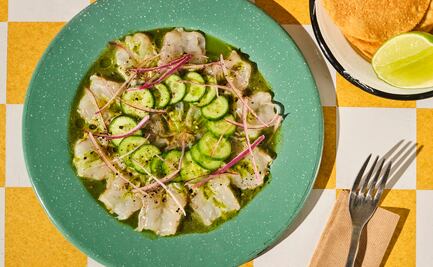 Aguachile de camarón para curar la cruda