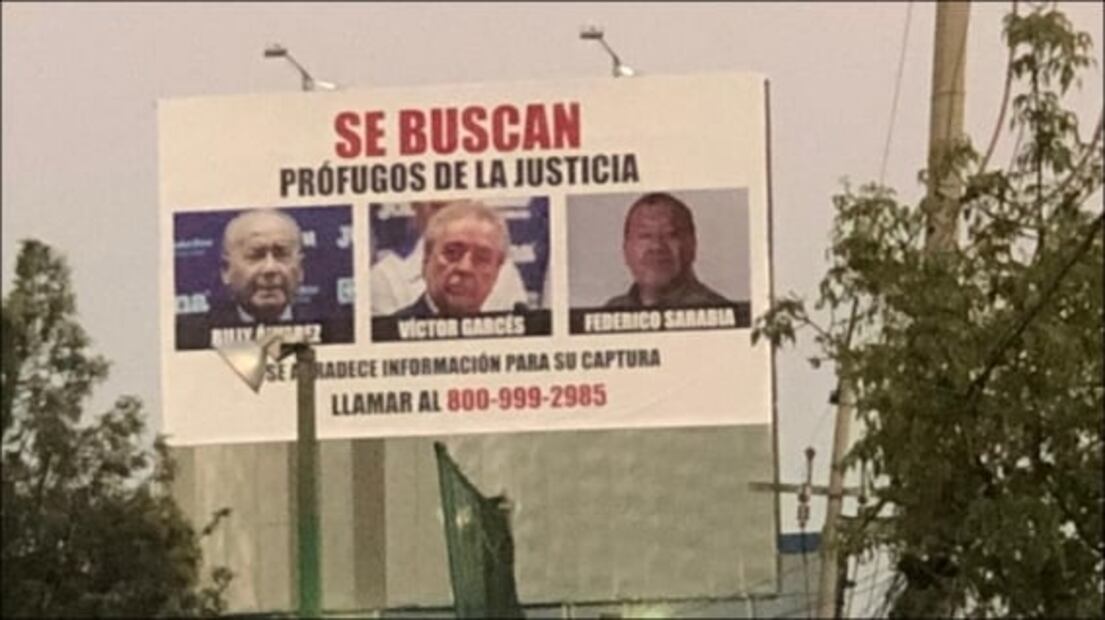 Piden información del prófugo 'Billy' Álvarez en un espectacular