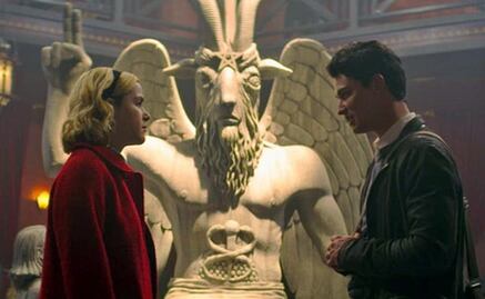 Estatua del diablo que aparece en Sabrina es real