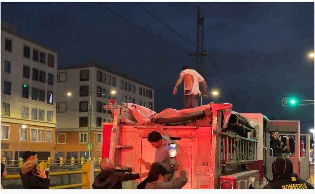 Incendio en Eje Central. Foto: Especial