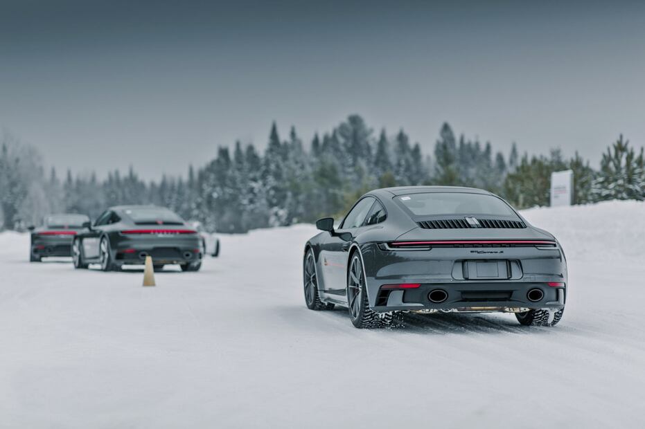 Porsches, nieve y pilotos profesionales, ¿qué se puede aprender de ello?