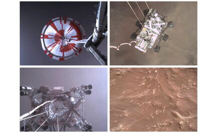 Divulgan primer video de la llegada del Perseverance a Marte