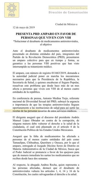 Pacientes con VIH se amparan por retraso de antirretrovirales