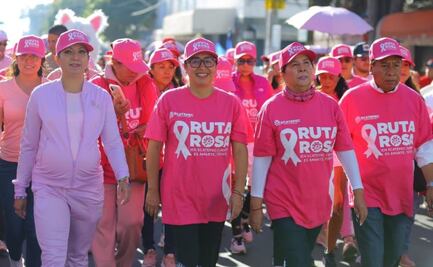 Realizan Caminata Estatal de Prevención del Cáncer de Mama en Ecatepec; participan más de 3 mil personas
