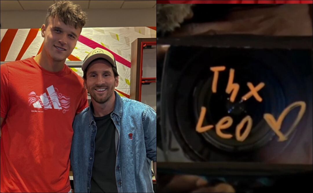 Lionel Messi saludó a Jakub Mensik / Foto: Especiales