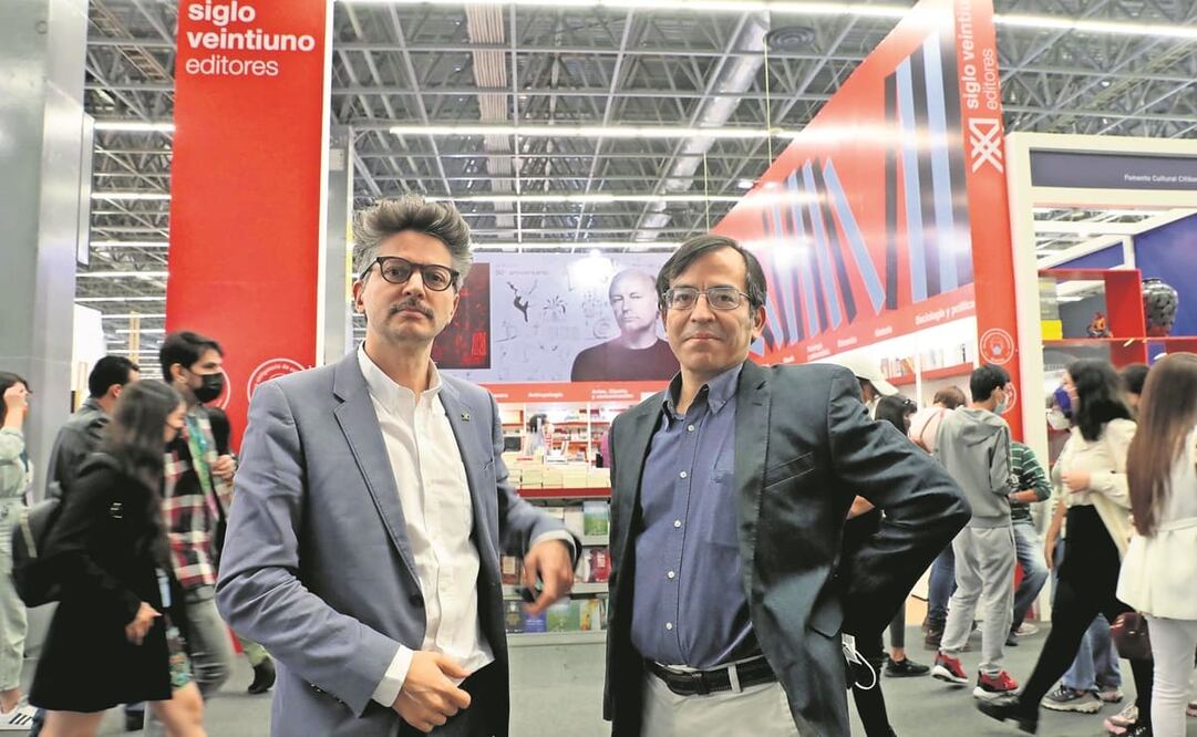 El argentino Carlos E. Díaz y el mexicano Tomás Granados apuestan por la creación de un “archipiélago editorial”, conformado por México, Argentina y España. Foto: Juan Boites. EL UNIVERSAL