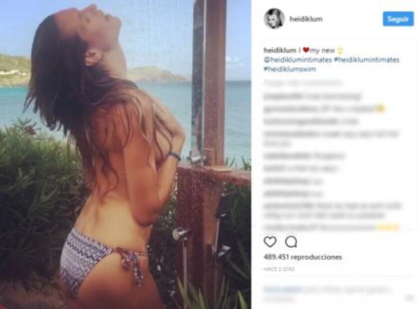 Heidi Klum posa "topless"
