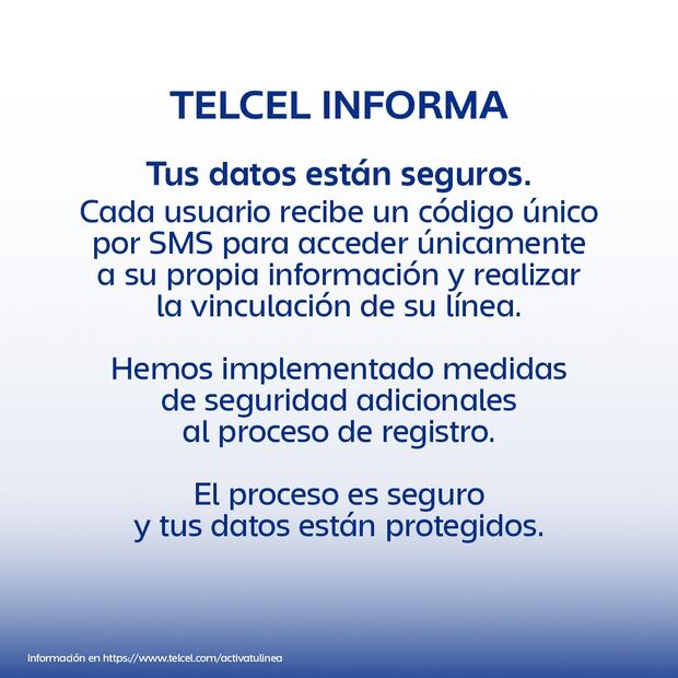 ¿Es seguro hacer el Registro Móvil en línea para clientes Telcel? Foto: Telcel