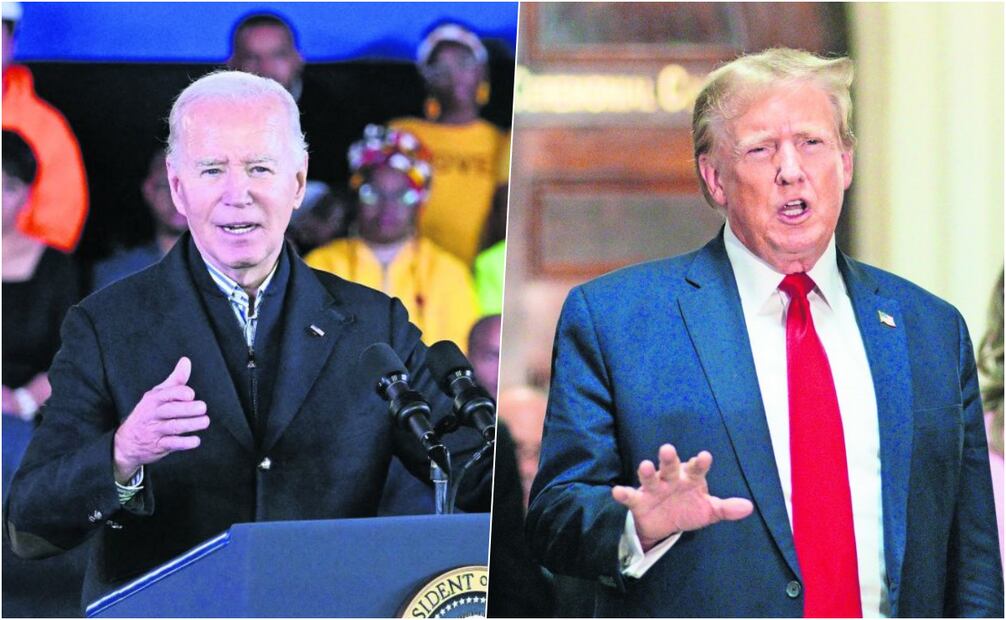 Joe Biden, actual presidente de Estados Unidos, y Donald Trump 
Fotos: Mandel Ngan/ Eduardo Munoz Alvarez / AP