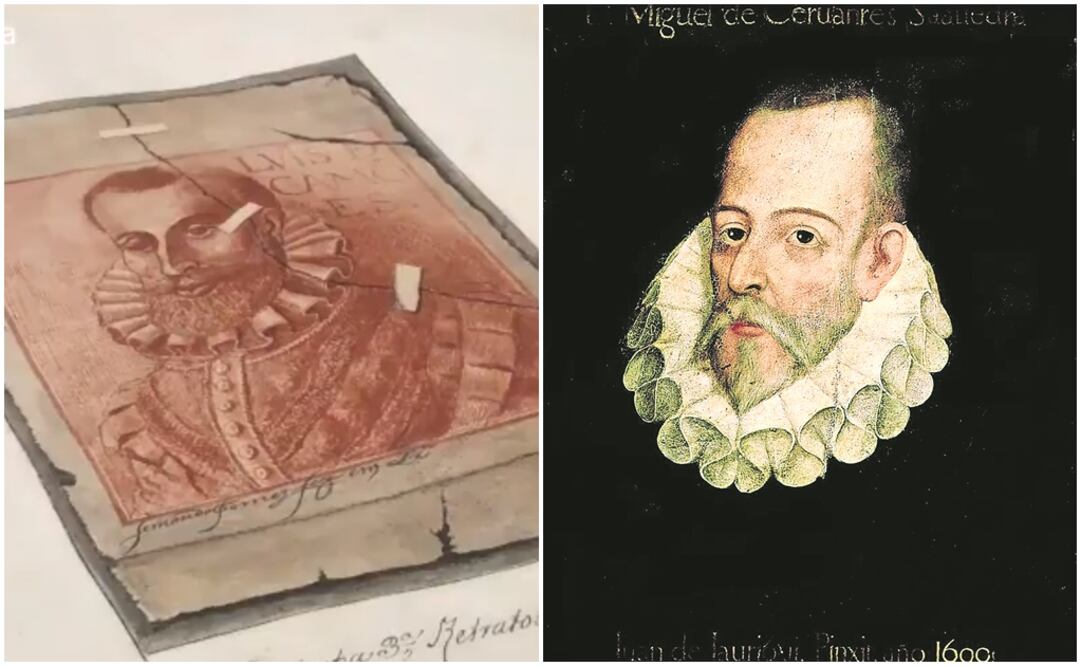 Luís de Camões y Miguel de Cervantes. Foto: Captura