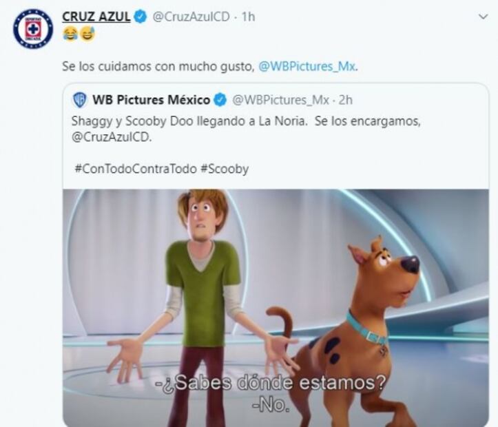 Warner Bros se "burla" del fichaje del Shaggy Martínez al Cruz Azul