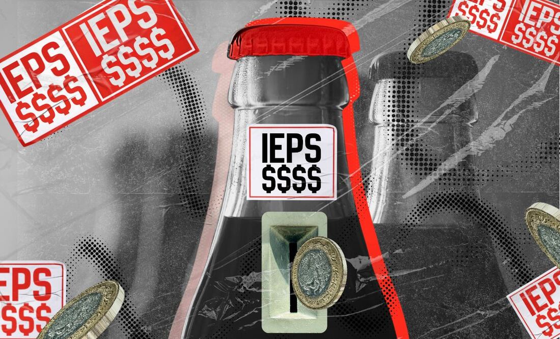 IEPS a refrescos. | Fotoarte: Angélica Vázquez.