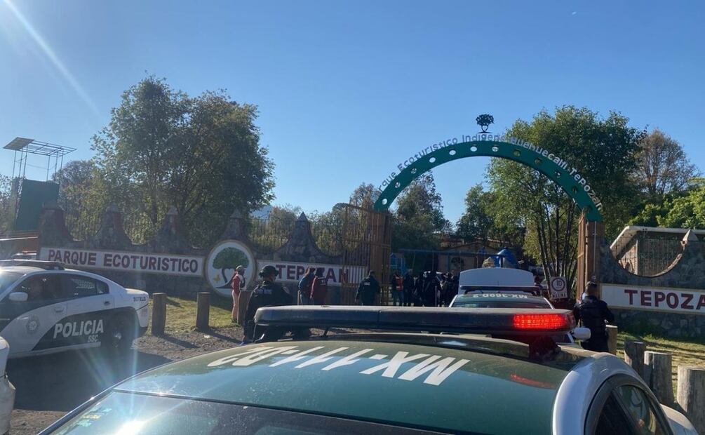 Bloqueo y enfrentamiento en Tlalpan; desalojo en el Parque Ecoturístico Tepozán genera caos vial. Foto: Especial
