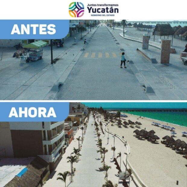 Progreso, Yucatán, estrena malecón con forma de olas