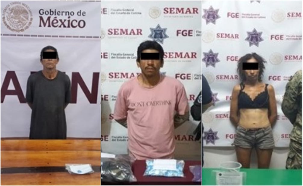 En cinco días, la Secretaría de Marina detuvo a 45 presuntos infractores de la ley y aseguró armamento, vehículos, un inmueble y droga en Colima. Foto: Especial