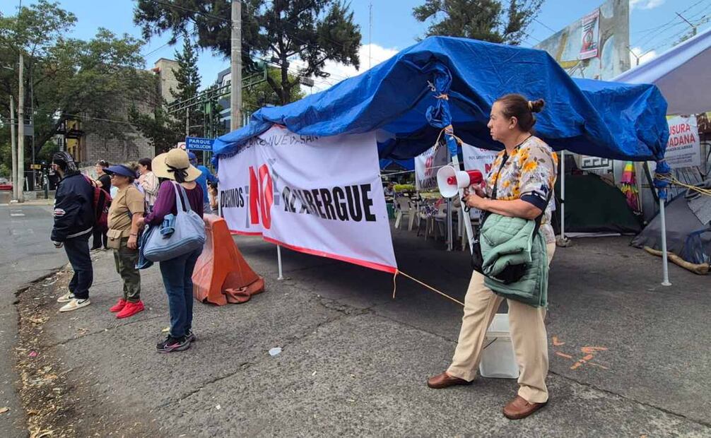 Suspenden temporalmente construcción de albergue para migrantes en Azcapotzalco (27/03/2025). Foto: Especial