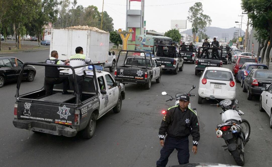 En la imagen, policías de Ecatepec. Foto: Archivo EL UNIVERSAL 