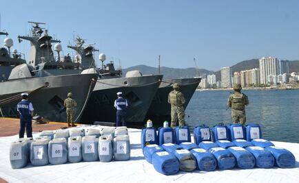 Marina asegura 816 kg de cocaína en costas de Guerrero
