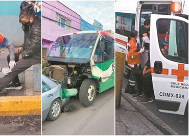 Choque múltiple deja 9 lesionados