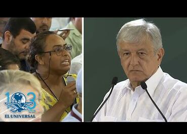 Reportera confronta a AMLO en Quintana Roo