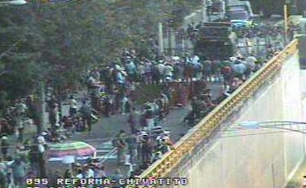 Marcha, volcadura y una peregrinación complican circulación en CDMX