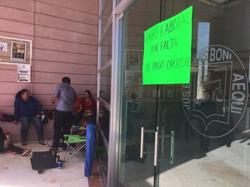 Trabajadores del Poder Judicial de Michoacán realizan paro laboral