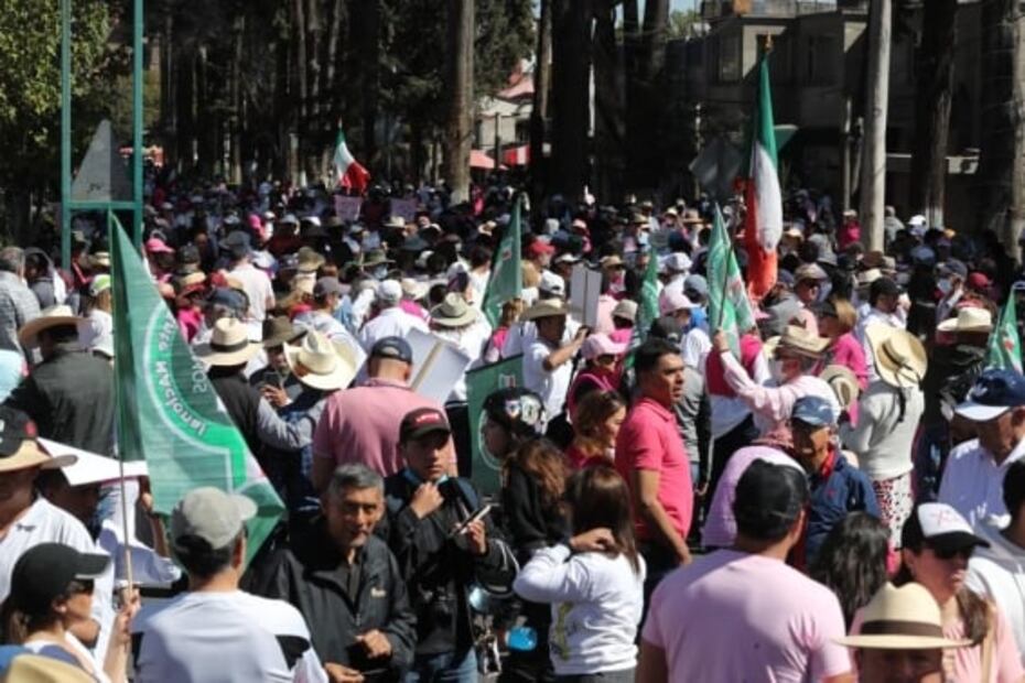 “Mi voto no se toca”; así se vivió la marcha en defensa del INE en el Edomex