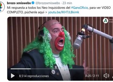 A AMLO, trato de gobierno, no de santo, responde Brozo tras linchamiento