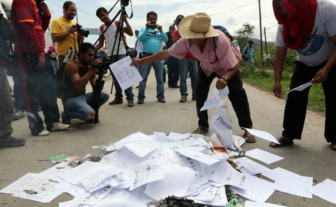 Profesores de la Sección 22 indicaron que no los intomida el operativo federal para cuidar las elecciones/Xinhua