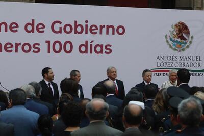 No "hay ni asomo de recesión", asegura AMLO en informe de 100 días 
