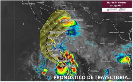 Lorena se intensifica a Huracán categoría 1; prevén lluvias intensas y oleaje elevado en varios estados