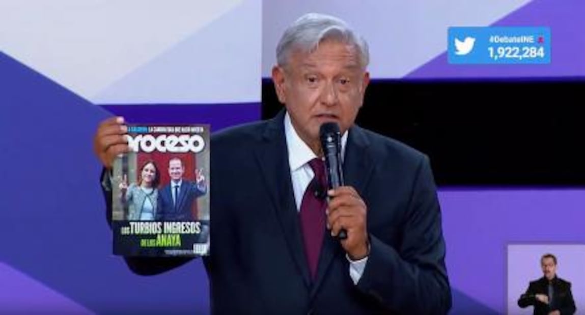 Anaya mostró en debate portada editada de Proceso para ocultar críticas 