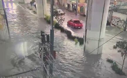 Fuertes lluvias provocan inundaciones en alcaldía Tláhuac; servicios de emergencia trabajan en la zona