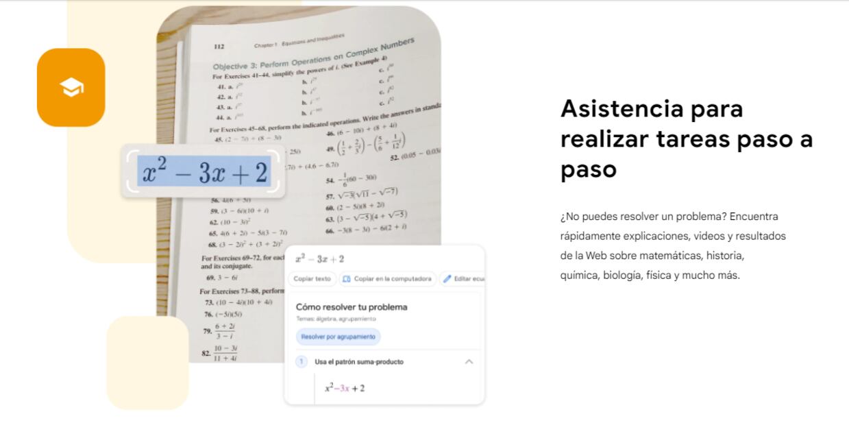 Puedes resolver tareas de asignaturas como matemáticas, historia, biología o física. Foto: Captura de pantalla
