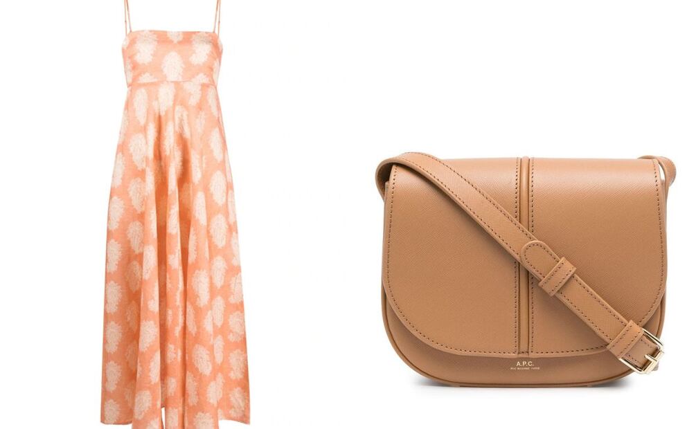 Foto: Vestido Zimmermann y bolsa A.P.C.