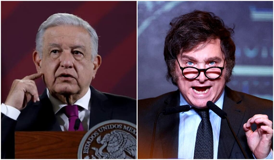 AMLO / Javier Milei. Foto: especial