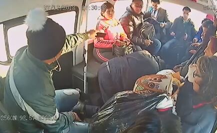 “A ver, mi gente, chin... a su madre todo”; así asaltan combi en Edomex