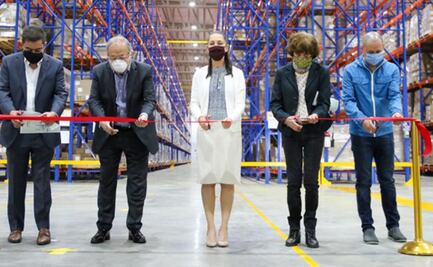 Sheinbaum y empresarios inauguran centro de distribución de medicamentos en Vallejo