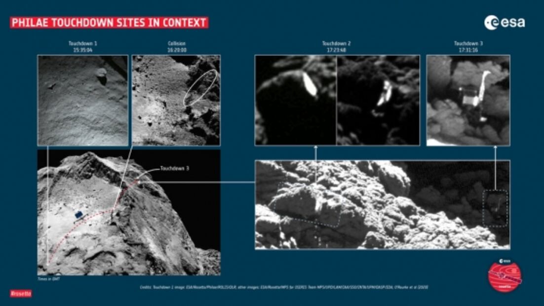 Identifican en foto una "calavera" en el cometa 67P/CG