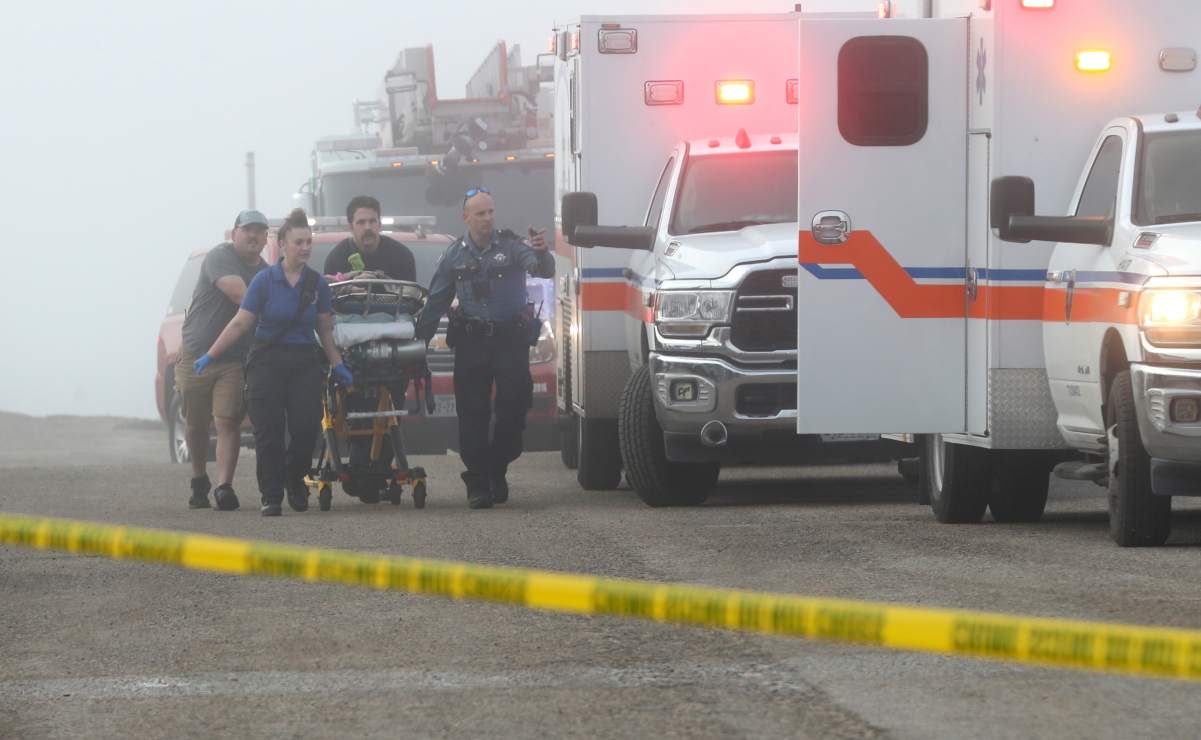 Se estrella aeronave de la Marina mexicana en Texas. (22/12/25) Foto: AP