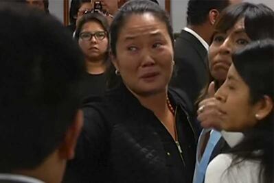 Keiko Fujimori agradece muestras de solidaridad tras arresto
